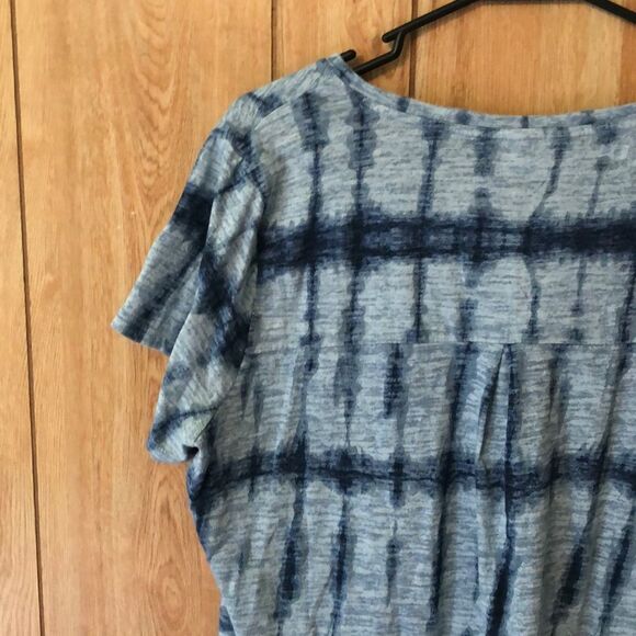 Style & Co Blue Tie Dye Plus Sized Tee Shirt 2X - Picture 8 of 12